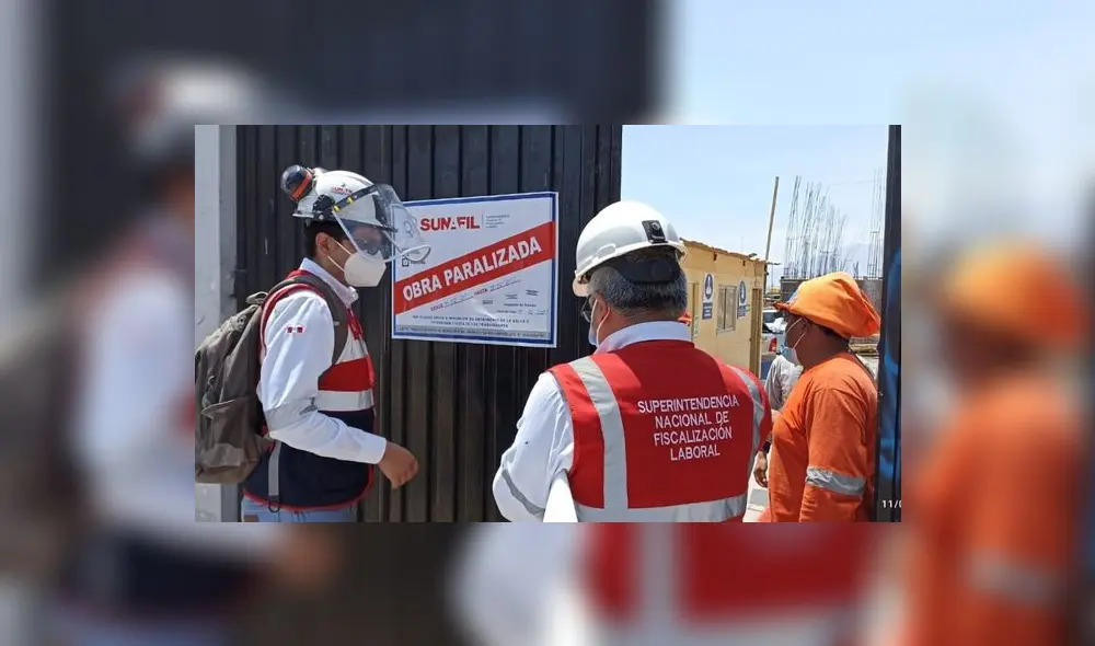 Obra fue paralizada por 10 días hábiles. Foto: Sunafil