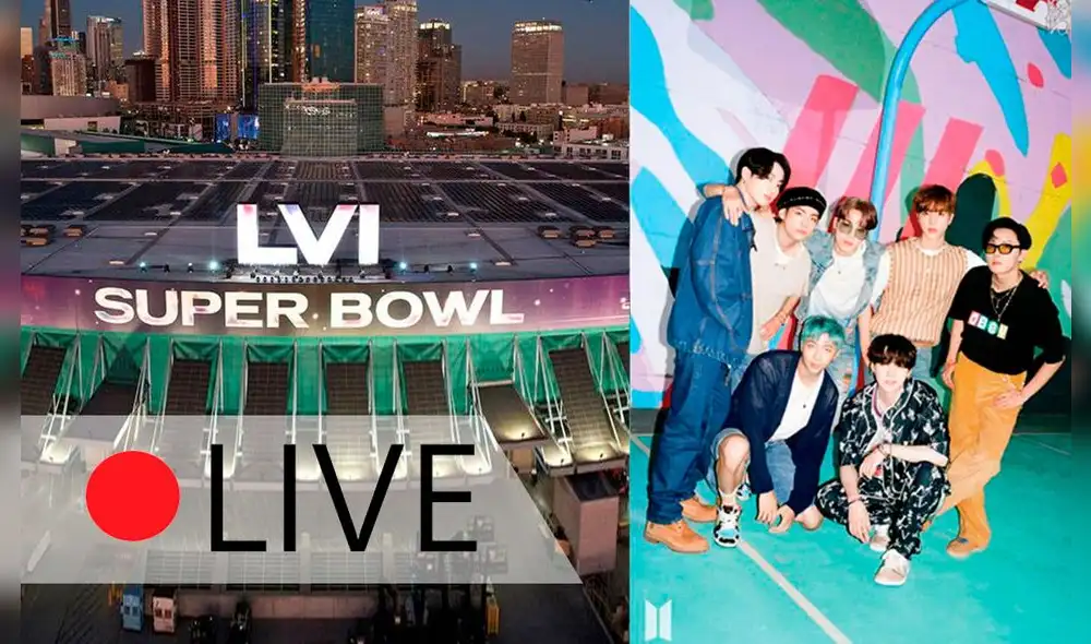 BTS será parte del Super Bowl LVI. Foto composición: Medio tiempo y HYBE