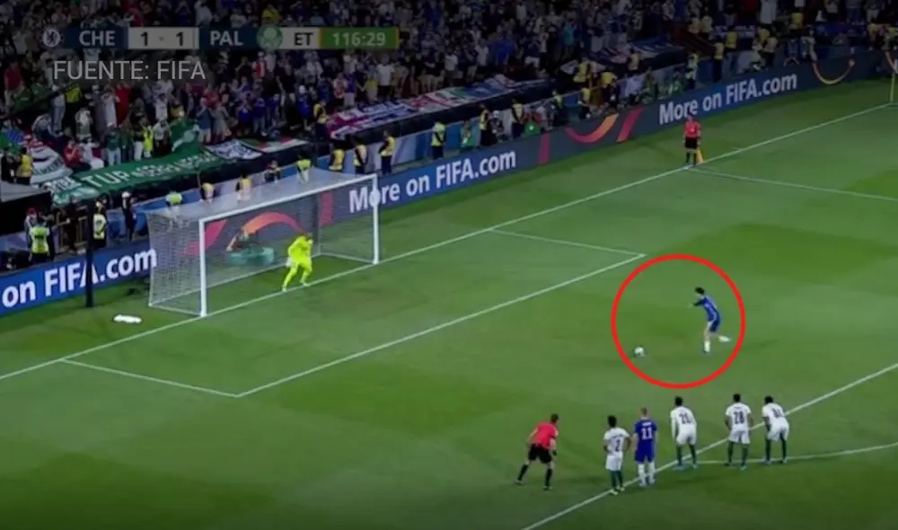 Así fue el gol de Havertz. Foto: captura FIFA.