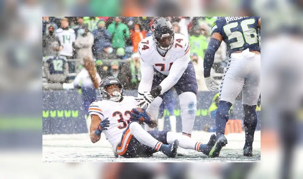 Partido entre Seattle Seahawks y Chicago Bears de diciembre del 2021. Foto: AFP Partido entre Seattle Seahawks y Chicago Bears de diciembre del 2021. Foto: AFP