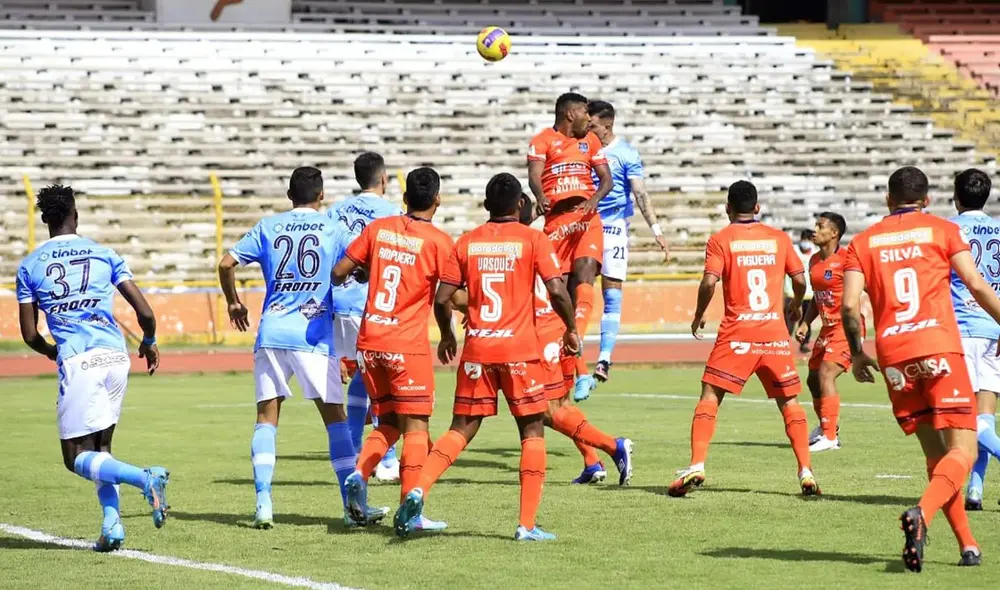 ADT vs. Universidad César Vallejo igualan sin goles en el primer tiempo en Huancayo. Foto: ADT