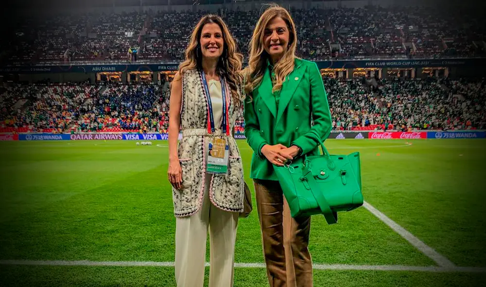 Marina Granovskaia (a la izquierda) y Leila Pereira (a la derecha) juntas en el Mundial de Clubes. Foto: Leila Pereira instagram Marina Granovskaia (a la izquierda) y Leila Pereira (a la derecha) juntas en el Mundial de Clubes. Foto: Leila Pereira instagram