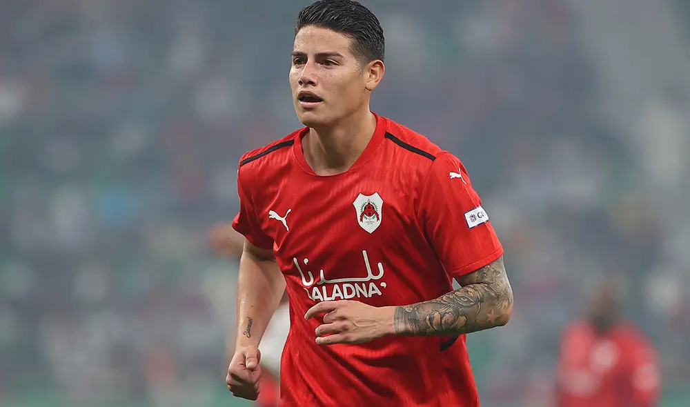 James Rodríguez juega en Qatar desde septiembre del 2021. Foto: AFP James Rodríguez juega en Qatar desde septiembre del 2021. Foto: AFP