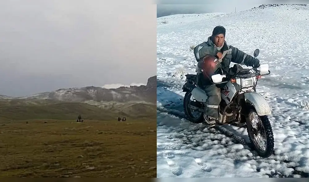 El hecho se produjo el último jueves al promediar las 16.55 horas. Su esposa, Soledad Ahumada, presenció la escena. Foto: composición LR/difusión