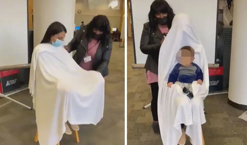 La divertida escena ha hecho reír a miles de usuarios en las redes sociales. Foto: captura de TikTok