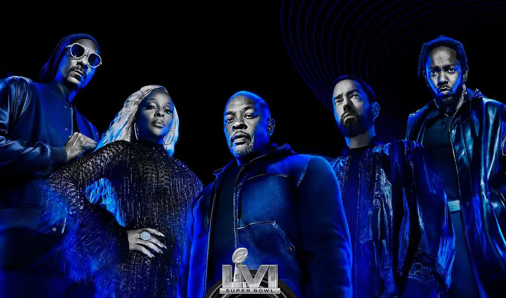A pocas horas del Super Bowl 2022 se filtraron los temas que cantarían los artistas del hip hop. Foto: Super Bowl