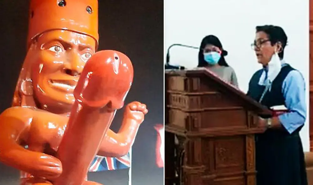 La ferviente relacionó a los huacos eróticos de la cultura moche con el exhibicionismo del sexo y lo amoral. Foto: composición difusión La ferviente relacionó a los huacos eróticos de la cultura moche con el exhibicionismo del sexo y lo amoral. Foto: composición difusión