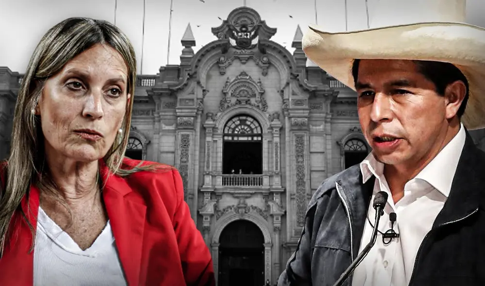 La presidenta del Congreso, María del Carmen Alva, participó de la reunión que promovía la vacancia presidencial. Foto: composición Jazmin Ceras.