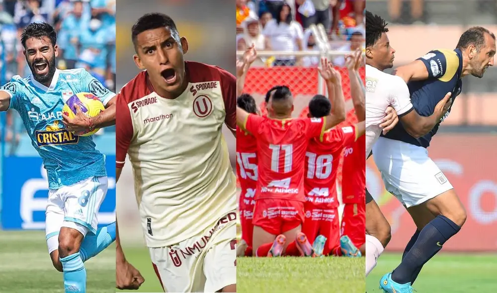 La Liga 1 tiene como líderes a Sport Huancayo y Universitario. Foto: composición Liga1