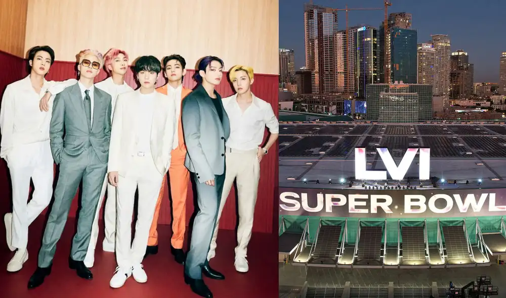 BTS causó furor en redes por su posible aparición en el Super Bowl 2022. Foto: composición La República/BIGHIT/NFL
