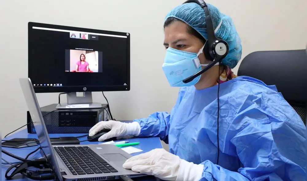 Servicio de telemedicina pretende reducir la probabilidad de contagios de la COVID-19 entre médicos y pacientes. Foto: Andina. Servicio de telemedicina pretende reducir la probabilidad de contagios de la COVID-19 entre médicos y pacientes. Foto: Andina.