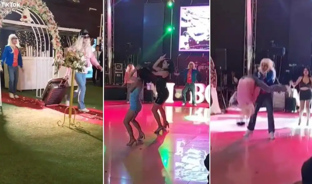 Los usuarios compartieron la publicación miles de veces y pidieron ver más escena del singular clip. Foto: captura de TikTok