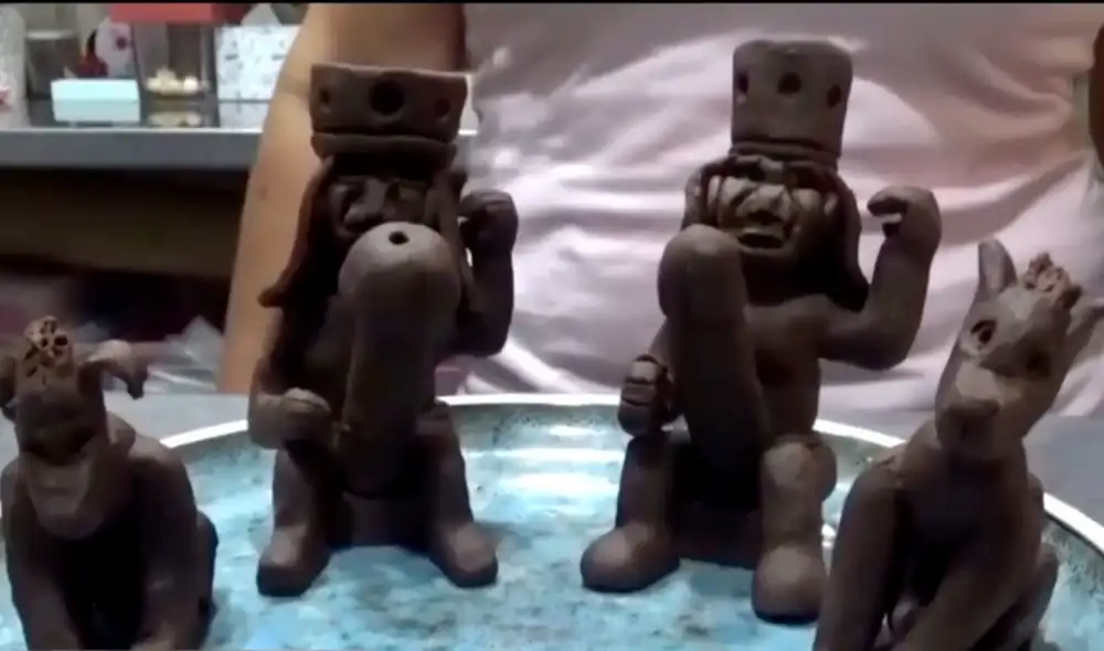 Gisela Ruiz es la dueña del negocio norteño que este 14 de febrero de 2022 vendió huacos de la fertilidad hechos de chocolate. Foto: captura de pantalla de Latina. Video: Latina TV. Gisela Ruiz es la dueña del negocio norteño que este 14 de febrero de 2022 vendió huacos de la fertilidad hechos de chocolate. Foto: captura de pantalla de Latina. Video: Latina TV.