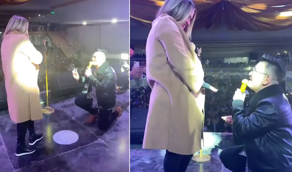 Deyvis Orosco aprovechó su concierto por San Valentín para pedirle matrimonio a la madre de su hijo. Foto: Cassandra Sánchez La Madrid/Instagram Deyvis Orosco aprovechó su concierto por San Valentín para pedirle matrimonio a la madre de su hijo. Foto: Cassandra Sánchez La Madrid/Instagram