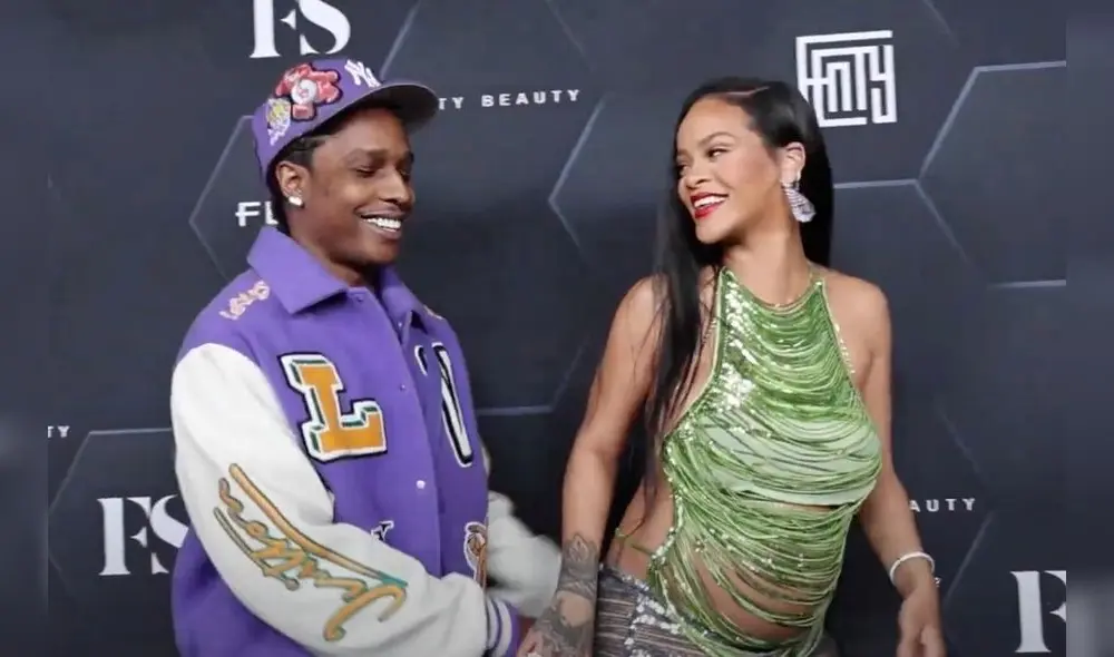 Rihanna junto a su novio, y padre de su hijo, A$AP Rocky. Foto: Rebel Nation. Rihanna junto a su novio, y padre de su hijo, A$AP Rocky. Foto: Rebel Nation.