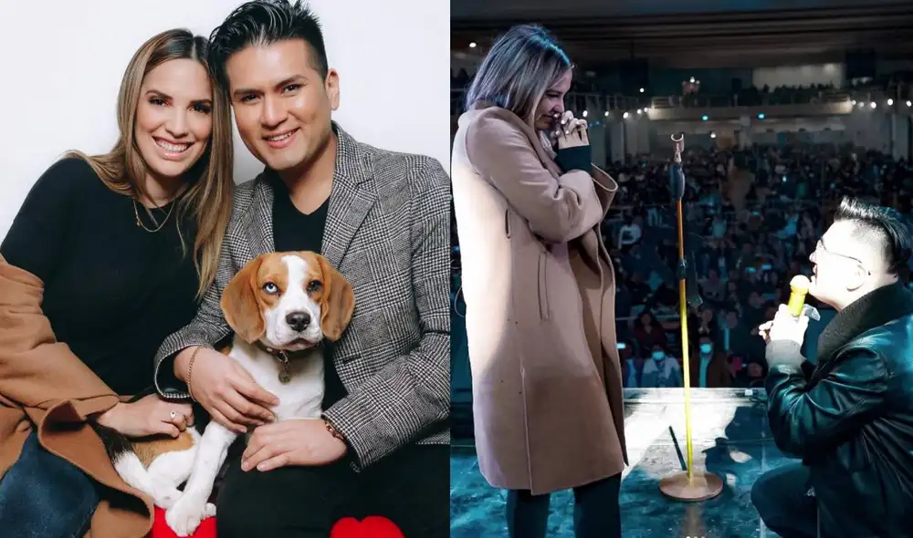 Deyvis Orosco y Cassandra Sánchez vivieron romántico momento en concierto. Foto: composición/ Instagram Deyvis Orosco y Cassandra Sánchez vivieron romántico momento en concierto. Foto: composición/ Instagram