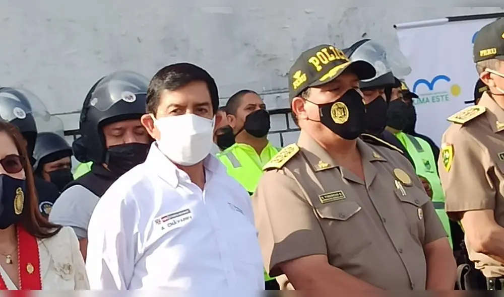 Ministro del Interior Alfonso Chávarry presenta Plan de Acción de seguridad de la Mancomunidad Lima Este 2022. Foto: Jessica Merino / URPI-LR