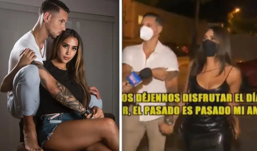 "Déjennos disfrutar del día del amor"; dijo Melissa Paredes a las cámaras. Foto: composición Instagram/captura ATV