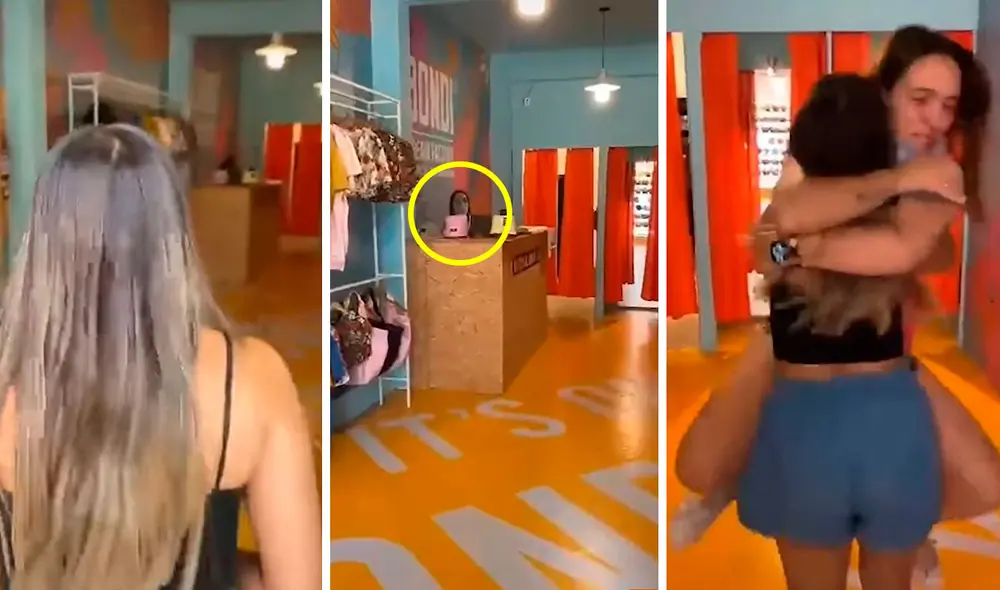 Una joven no le avisó nada a su mejor amiga sobre su retorno a casa, por lo que decidió visitarla de sorpresa a su centro de trabajo. Foto: captura de YouTube