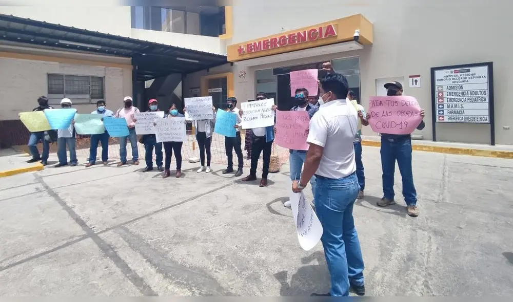 Proveedores reclaman falta de pagos y atención de parte del Gobierno Regional de Arequipa. Foto: URPI / Alexis Choque