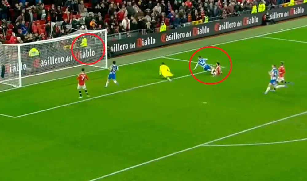 Bruno Fernándes sentenció la victoria del United. Foto: Captura de ESPN.