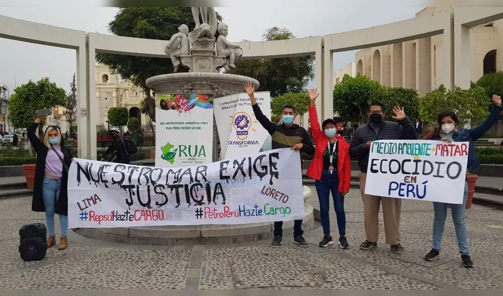 Jóvenes exigen que responsables de desastre sean sancionados. Foto: URPI / Alexis Choque