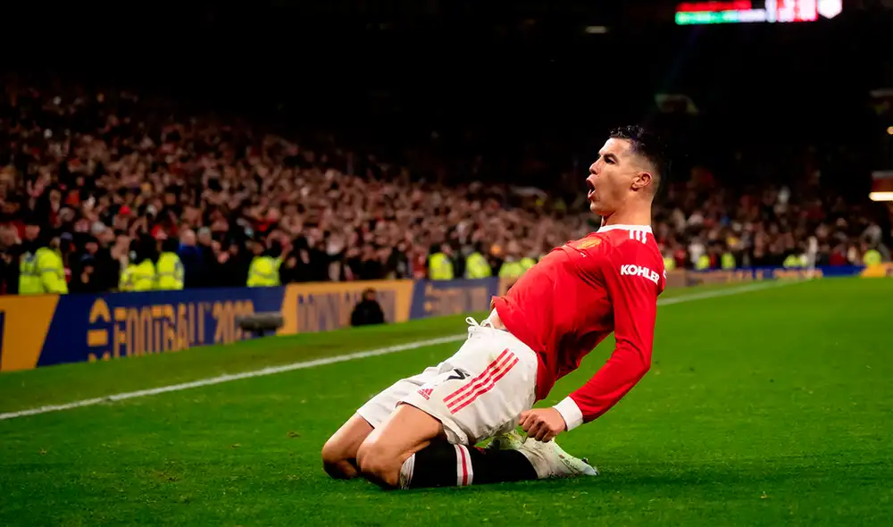 Cristiano Ronaldo lleva anotado un gol en el 2022 y lo hizo ante Brighton. Foto: Twitter Manchester United Cristiano Ronaldo lleva anotado un gol en el 2022 y lo hizo ante Brighton. Foto: Twitter Manchester United