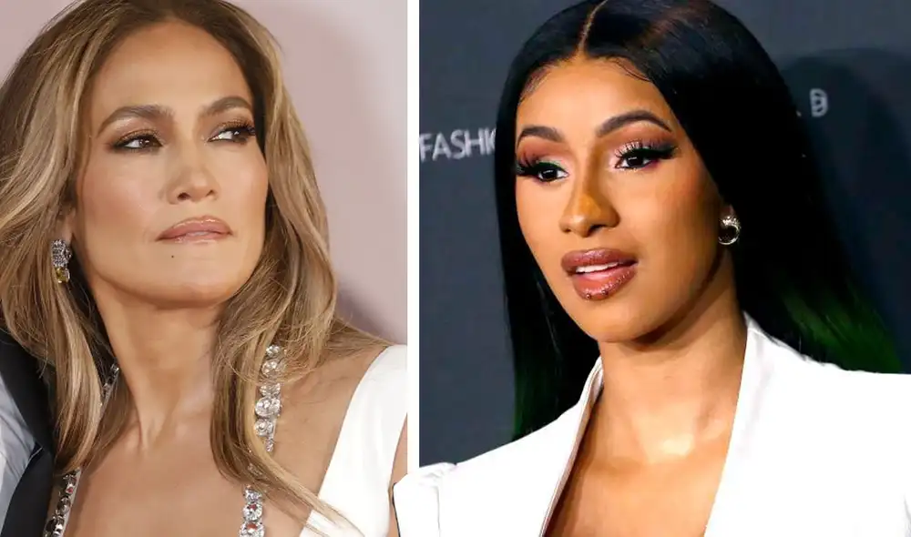 Cardi B no respondió al saludo de JLO en el Super Bowl 2022. Foto: Cardi B/JLO/Instagram