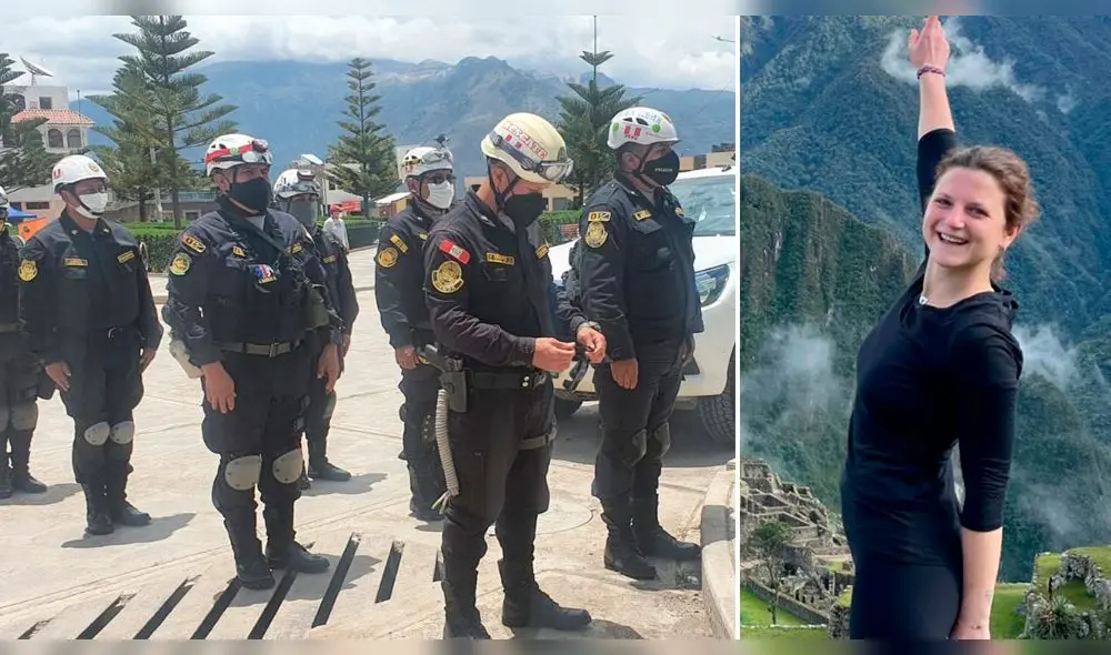 Agentes especializados de la Policía continúan búsqueda de Natacha de Crombrugghe. Foto: Composición La República / Cortesía Fernando Villafuerte