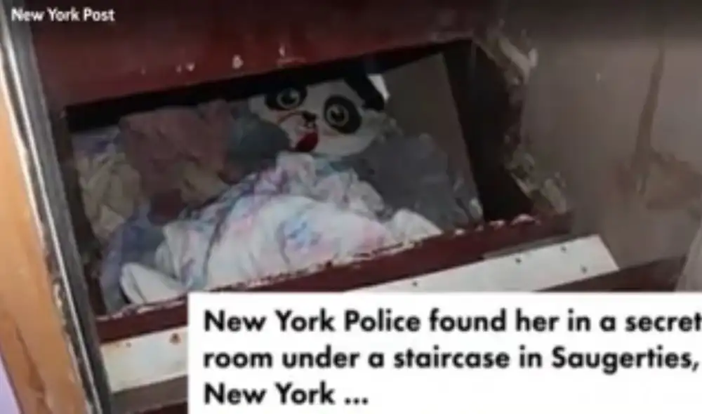 La menor estaba en un lugar oculto en una residencia en Saugerties (Nueva York). Foto: captura de video de The Independent La menor estaba en un lugar oculto en una residencia en Saugerties (Nueva York). Foto: captura de video de The Independent
