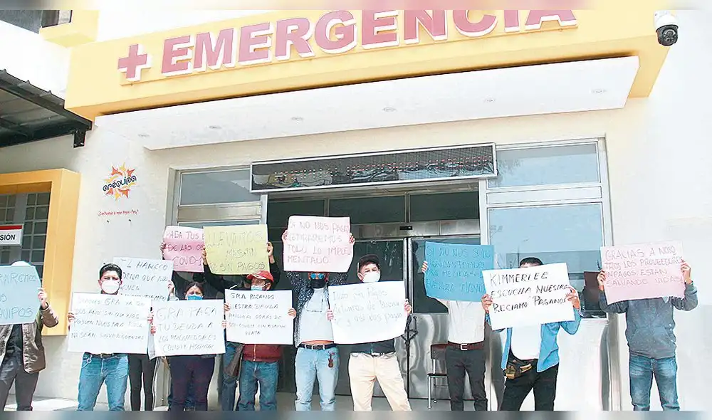 Protestas. Proveedores efectuaron manifestación. Foto: La República Protestas. Proveedores efectuaron manifestación. Foto: La República