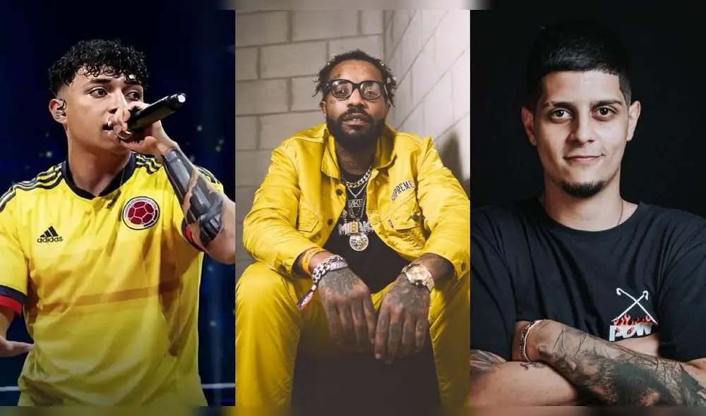 Valles T, Mbaka y Letra, participantes de la FMS Colombia. Foto: composición La República Valles T, Mbaka y Letra, participantes de la FMS Colombia. Foto: composición La República