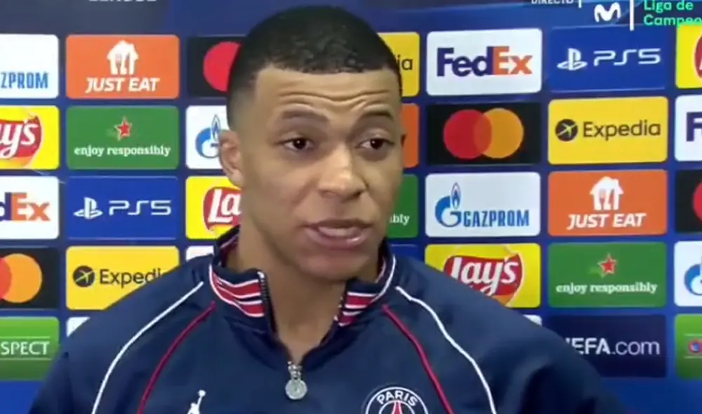 Kylian Mbappé fue elegido como el MVP del PSG vs. Real Madrid. Foto: captura Movistar+ Kylian Mbappé fue elegido como el MVP del PSG vs. Real Madrid. Foto: captura Movistar+