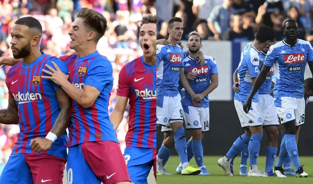 Conoce dónde ver el partido entre Barcelona vs. Napoli. Foto: AFP Conoce dónde ver el partido entre Barcelona vs. Napoli. Foto: AFP