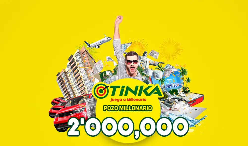 Pozo Millonario para este miércoles es de 2 000 000 soles. Foto: la Tinka Pozo Millonario para este miércoles es de 2 000 000 soles. Foto: la Tinka