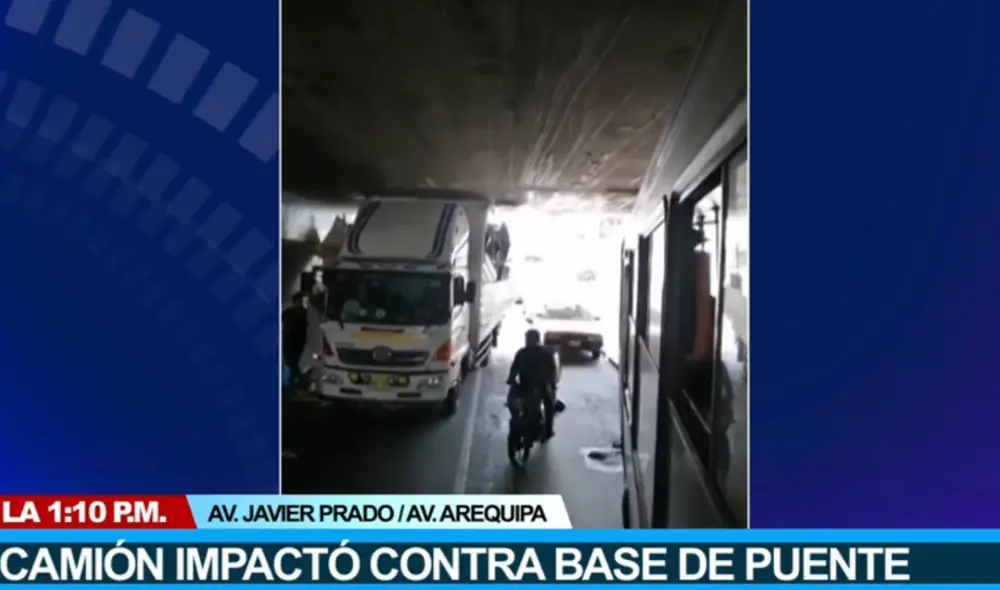 El accidente ocurrió este miércoles 16 de febrero a la 1.00 p. m. Foto: captura de cana N El accidente ocurrió este miércoles 16 de febrero a la 1.00 p. m. Foto: captura de cana N