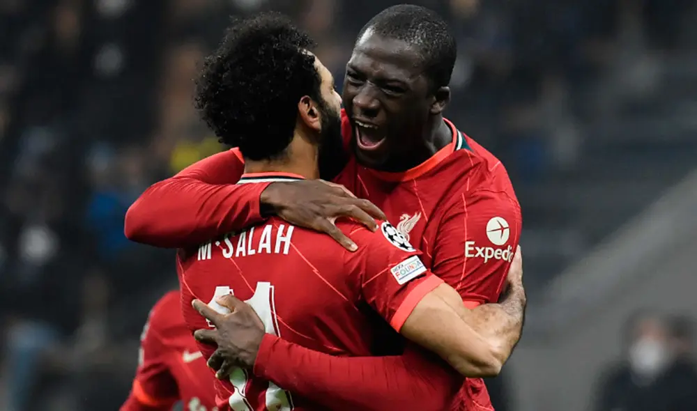 Liverpool superó 2-0 al Inter por la ida de los octavos de Champions League 2021-22. Foto: AFP