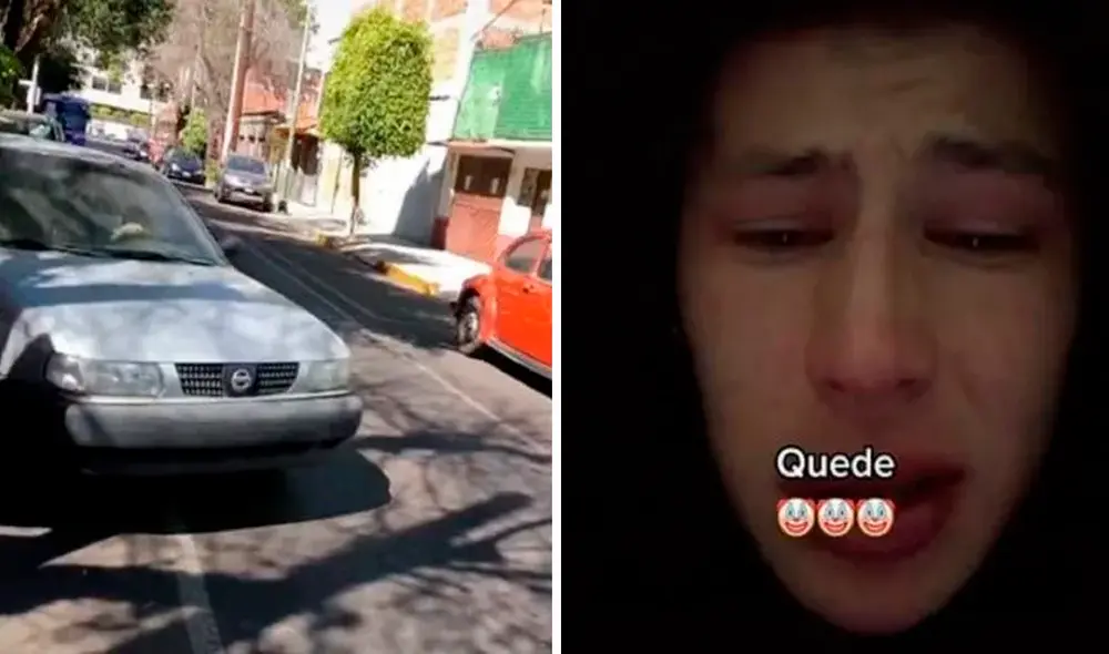 El joven grabó el momento en que vendió el auto y se fue corriendo a comprar su entrada. Foto: captura de TikTok