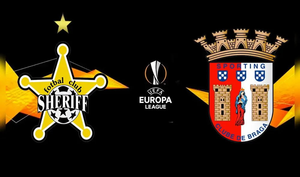 Sheriff Tiraspol buscará su primer triunfo en la Europa League ante el SC Braga. Foto: composición LR/Twitter Europa League