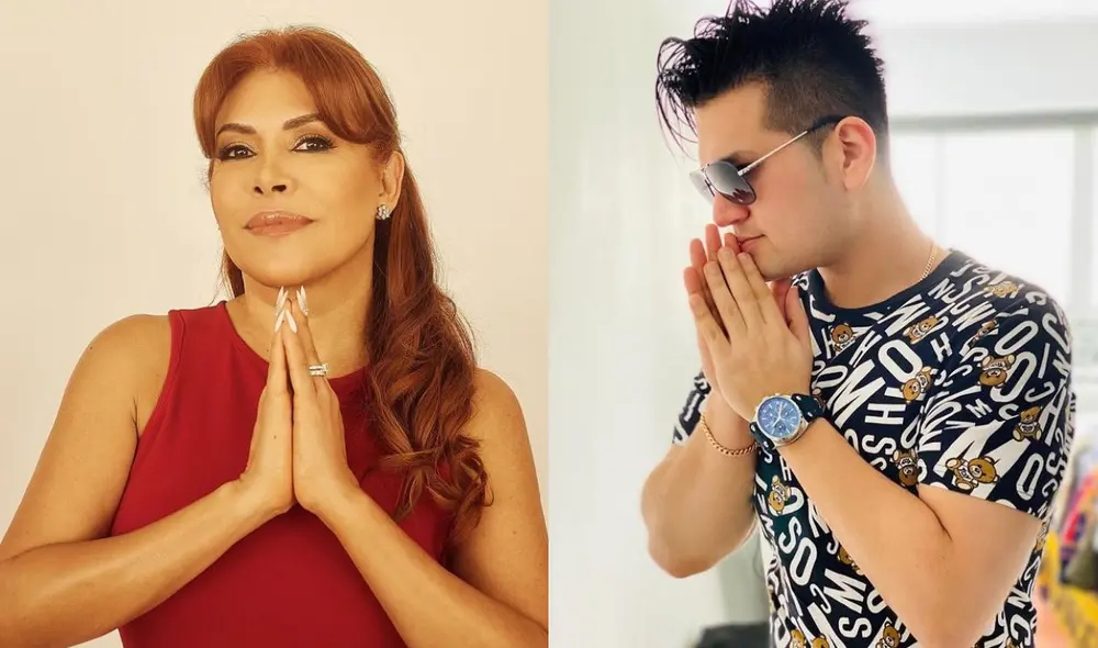 Deyvis Orosco y Cassandra Sánchez le pidieron a Magaly Medina que sea madrina de su hijo en noviembre del 2021. Foto: composición / LR Deyvis Orosco y Cassandra Sánchez le pidieron a Magaly Medina que sea madrina de su hijo en noviembre del 2021. Foto: composición / LR