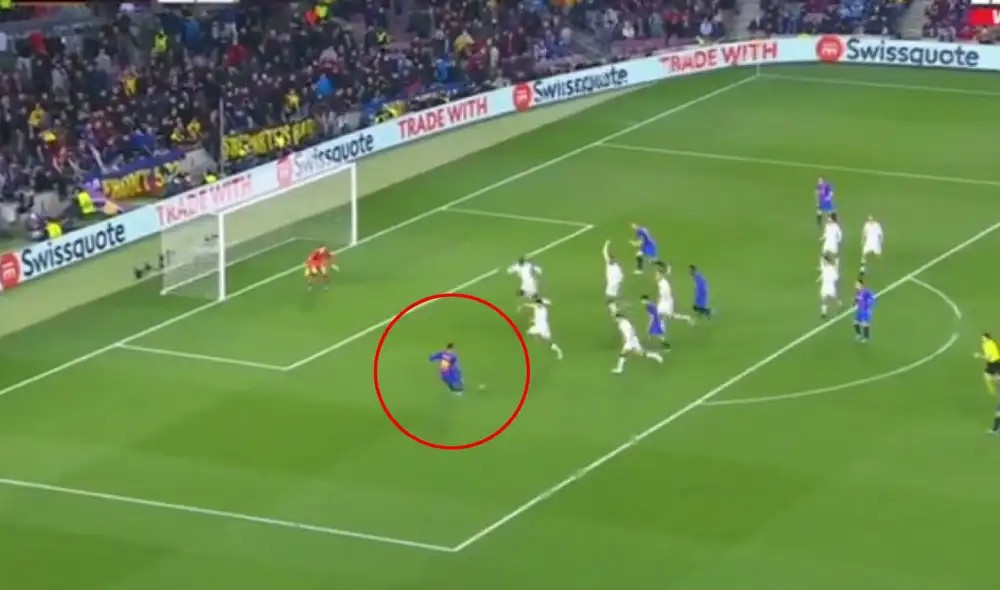 Torres fue titular en FC Barcelona. Foto: captura ESPN