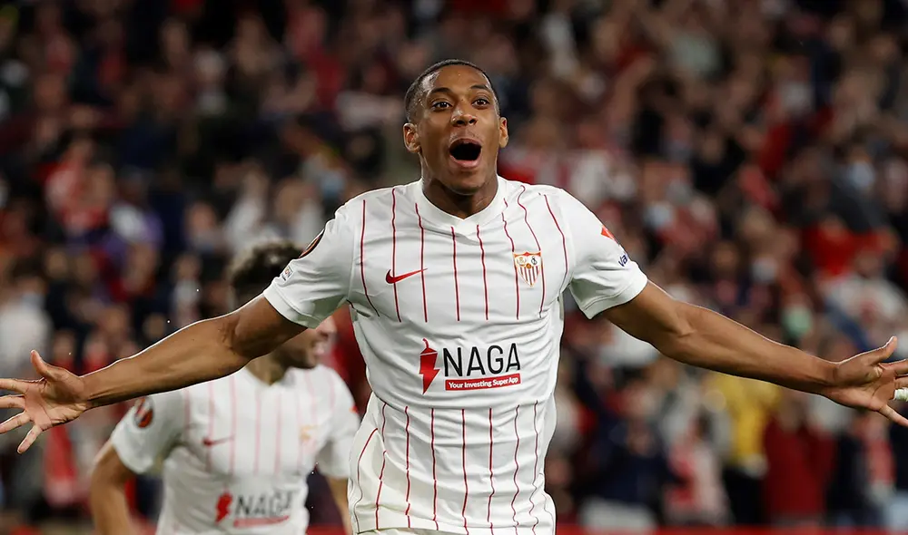 Martial fue uno de los fichajes de invierno del Sevilla. Foto: EFE