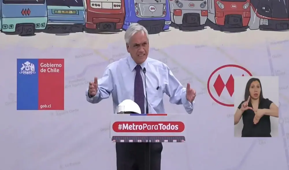 Sebastián Piñera fue consultado sobre la crisis migratoria en Chile. Foto y video: Gobierno chileno