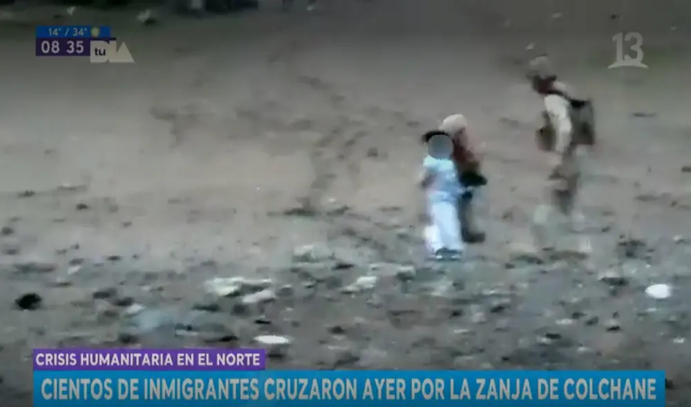 Este fue uno de los últimos casos más sonados sobre la crisis migratoria en el norte de Chile. Foto y video: T13