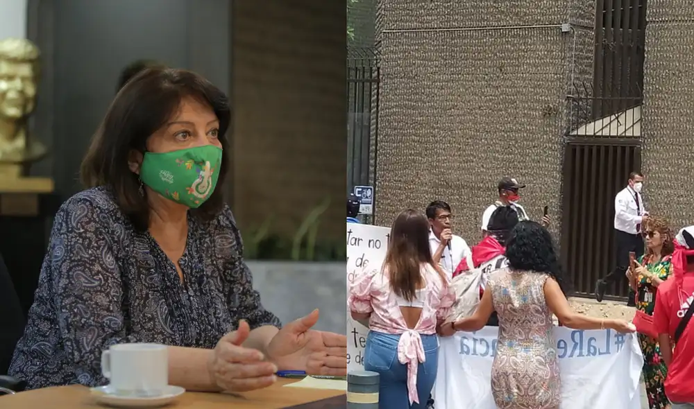 Diana Miloslavich manifestó que la impunidad con la que La Resistencia viene actuando no se puede tolerar. Foto: MIMP/Twitter de La Vero Army