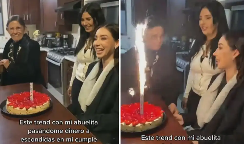 La tierna actitud de esta abuelita logró conmover a miles de usuarios alrededor del mundo. Foto: captura de TikTok La tierna actitud de esta abuelita logró conmover a miles de usuarios alrededor del mundo. Foto: captura de TikTok