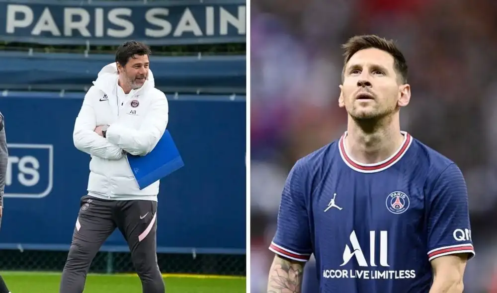 El estratega argentino respaldó a Lionel Messi tras el partido ante el Real Madrid. Foto: Composición LR/PSG.