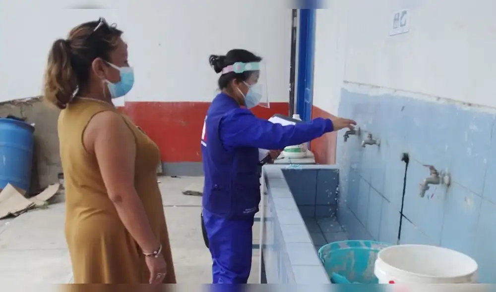 Se verificó el acceso al servicio de agua en las instituciones educativas. Foto: Defensoría del Pueblo Se verificó el acceso al servicio de agua en las instituciones educativas. Foto: Defensoría del Pueblo
