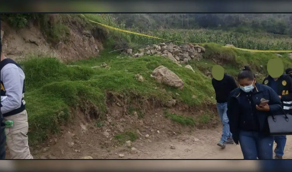 Apurímac. Autoridades acudieron hasta el lugar donde se habría perpetrado el abuso sexual. Foto: Ministerio Público Apurímac. Autoridades acudieron hasta el lugar donde se habría perpetrado el abuso sexual. Foto: Ministerio Público