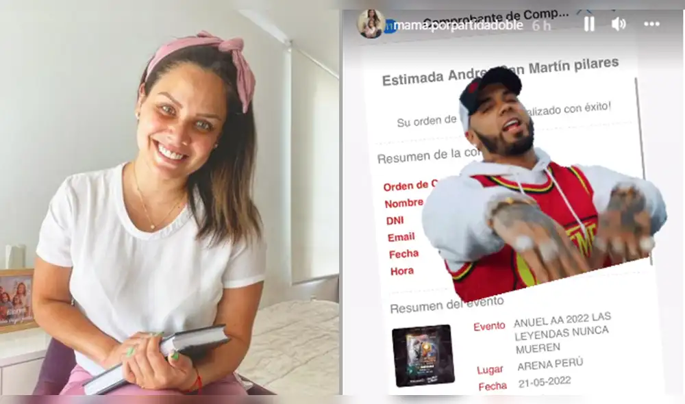 Andrea San Martín acudirá al concierto de Anuel AA el 21 de mayo. Foto: composición/Andrea San Martín/Instagram